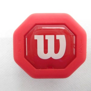 WILSON RED "ROUNDED STYLE" BUTTCAP FOR TENNIS RACQUETS (#4: 4 1/2) + STAPLES