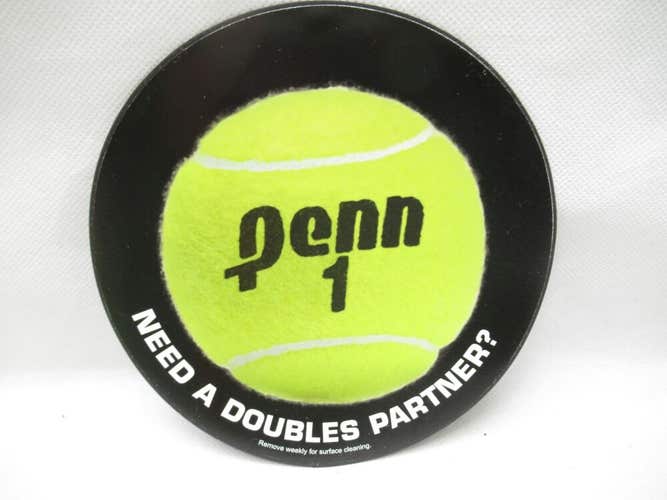 PROMO ITEM: PENN "NEED A DOUBLES PARTNER?" CAR/FRIDGE MAGNET (5 1/2")