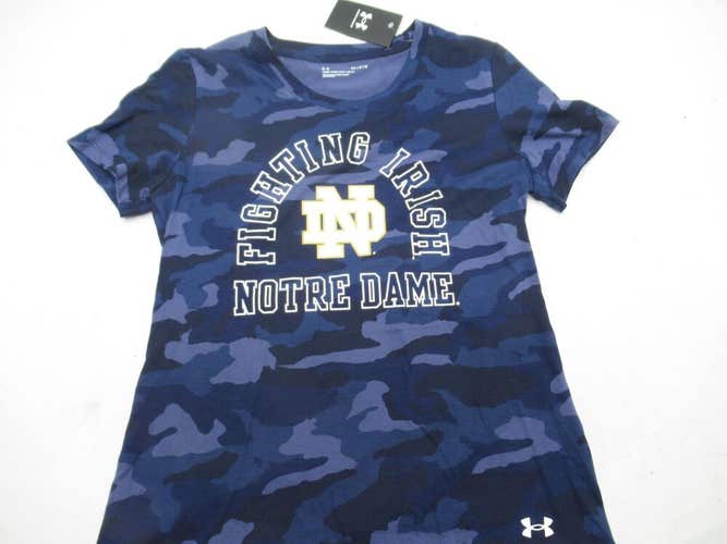 *NWT* OFFICIALLY LICENSED UNDER ARMOUR "NOTRE DAME" COTTON BLEND TEE. MEDIUM