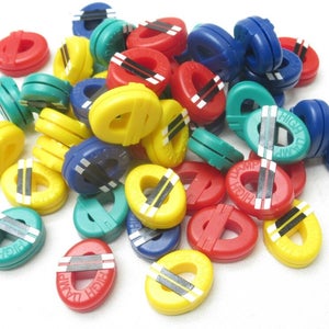 4X BABOLAT OLD LOGO "HIGH DAMP" VIBRATION DAMPENERS FOR TENNIS RACQUET #09308