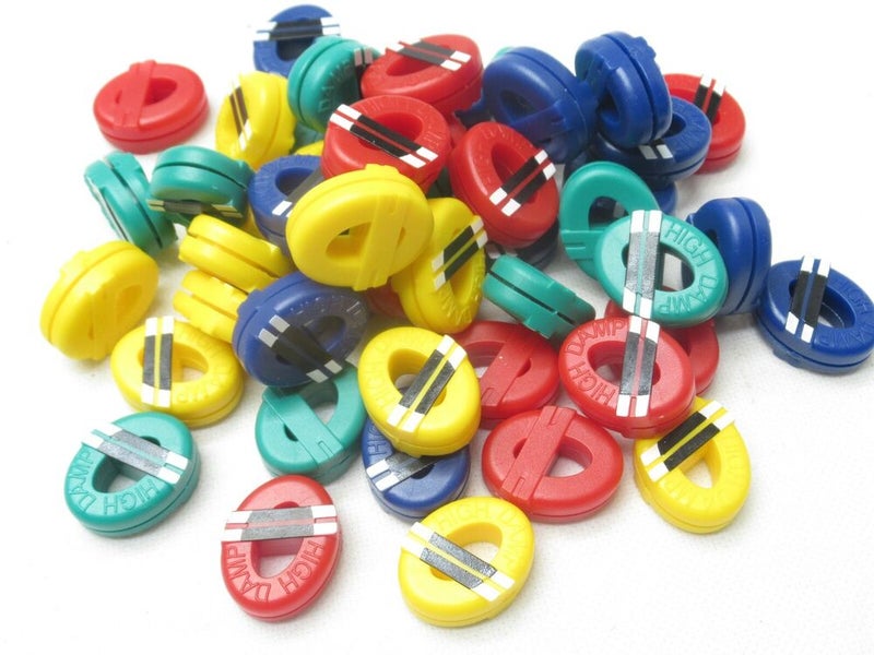 4X BABOLAT OLD LOGO "HIGH DAMP" VIBRATION DAMPENERS FOR TENNIS RACQUET #09308