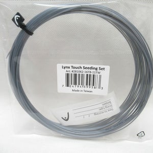 4 SETS: HEAD LYNX TOUCH 16 (1.30) GRAY CO-POLY TENNIS STRING BULK / DEMO PACKAGE