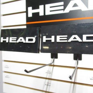 SET OF 2: HEAD 10.5" SLAT WALL TYPE RACQUET WALL HANGING HOOKS / DISPLAY HOOKS
