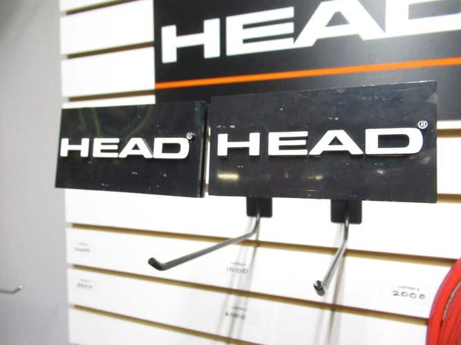 SET OF 2: HEAD 10.5" SLAT WALL TYPE RACQUET WALL HANGING HOOKS / DISPLAY HOOKS
