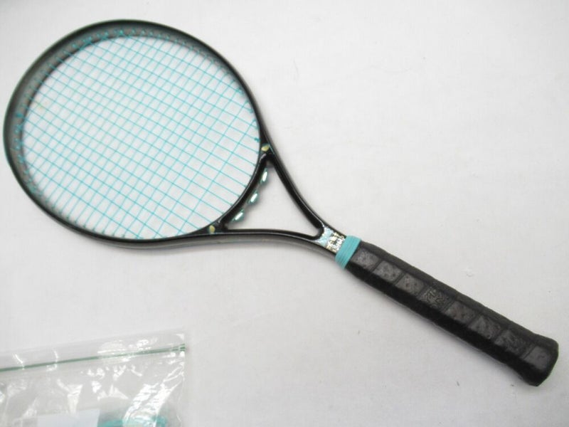 MITT WIDE ROCKER 110 TENNIS RACQUET (4 5/8) LONG STORAGE/NEW GRIP + EXTRA PARTS