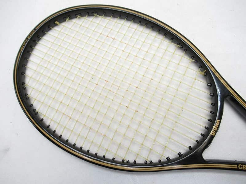 Ancienne Raquette De Tennis Wilson Pointmaker - Manche 4 1/2 - Vintage Déco
