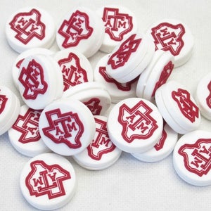 *NEW* LOT OF 2 "AGGIES" MASCOT SILICONE VIBRATION DAMPENERS TENNIS RACQUETS