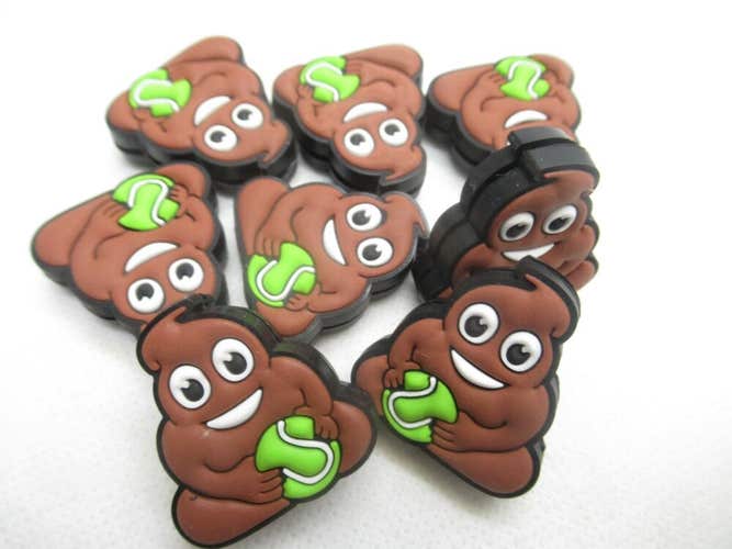 TWO (2X): "HUMOR" SILICONE VIBRATION DAMPENERS TENNIS RACQUETS