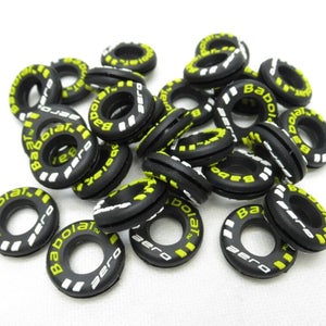 LOT OF 2X: BABOLAT BLACK "AERO" VIBRATION DAMPENERS FOR TENNIS RACQUETS