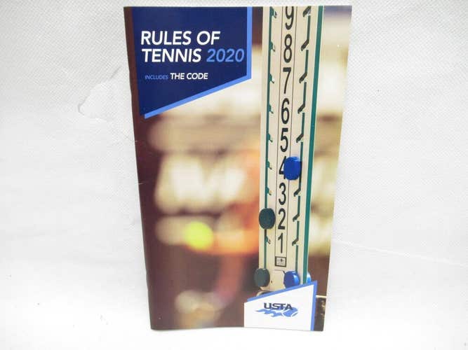 **NEW** 2020 ITF OFFICIAL RULES OF TENNIS HANDBOOK INCLUDES "THE CODE" / USTA