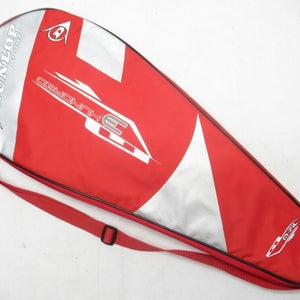 DUNLOP "M-FIL 300G" SINGLE ZIPPERED TENNIS RACQUET COVER WITH STRAP