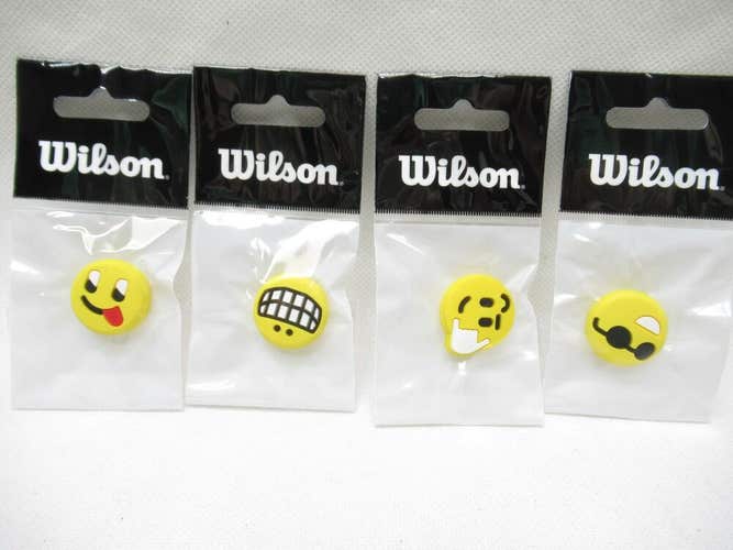 4 PACK: WILSON "EMOTISORB V2" VIBRATION DAMPENERS FOR TENNIS RACQUETS. WRZ538900