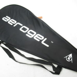 DUNLOP "AEROGEL" SINGLE ZIPPERED TENNIS RACQUET COVER WITH STRAP