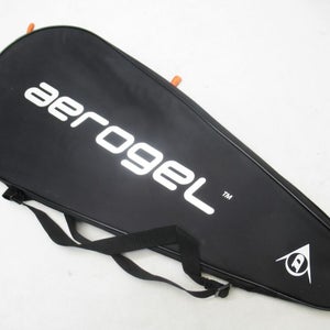 DUNLOP "AEROGEL" SINGLE ZIPPERED TENNIS RACQUET COVER WITH STRAP