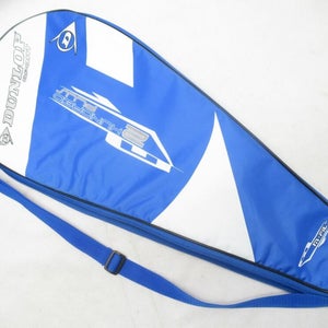 DUNLOP "M-FIL 200 PLUS" SINGLE ZIPPERED TENNIS RACQUET COVER WITH STRAP