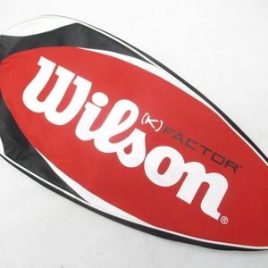 WILSON "KFACTOR" SINGLE ZIPPERED TENNIS RACQUET COVER WITH STRAP