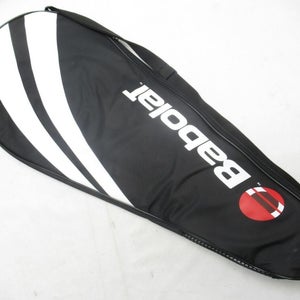 BABOLAT "OLD LOGO STYLE" SINGLE ZIPPERED TENNIS RACQUET COVER WITH STRAP