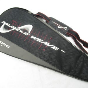 DUNLOP "MUSCLE WEAVE 200G 95" SINGLE ZIPPERED TENNIS RACQUET COVER WITH STRAP