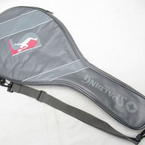 SPALDING "PRO RESPONSE SERIES" SINGLE TENNIS RACQUET COVER WITH STRAP