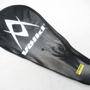 VOLKL SINGLE ZIPPERED TENNIS RACQUET COVER WITH STRAP