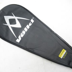 VOLKL SINGLE ZIPPERED TENNIS RACQUET COVER WITH STRAP