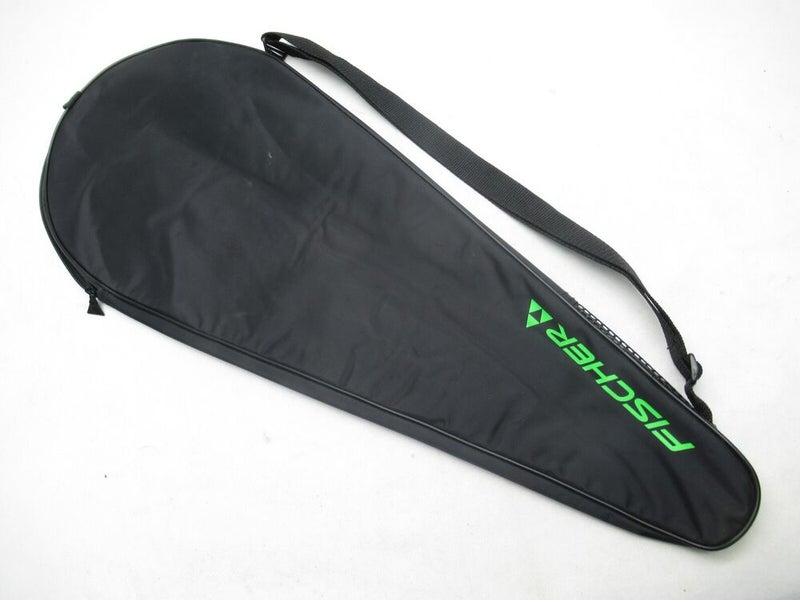 FISCHER "MAGNETIC SPEED" SINGLE ZIPPERED TENNIS RACQUET COVER WITH STRAP