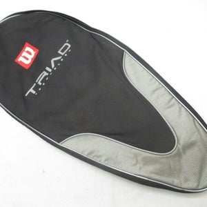 WILSON "TRIAD" SINGLE ZIPPERED TENNIS RACQUET COVER WITH STRAP