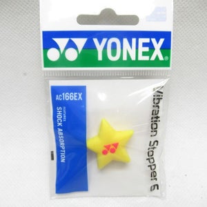 *NEW* YONEX "YELLOW / PINK STAR" TENNIS RACQUET VIBRATION DAMPENER. JAPAN STOCK
