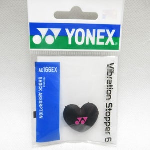 *NEW* YONEX "BLACK / PINK HEART" TENNIS RACQUET VIBRATION DAMPENER. JAPAN STOCK