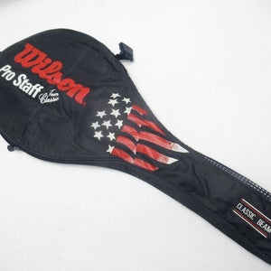 WILSON "PRO STAFF TOUR CLASSIC" SINGLE ZIPPERED TENNIS RACQUET COVER W/O STRAP