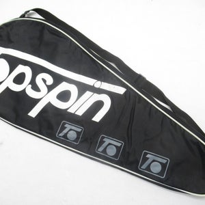 TOPSPIN SINGLE ZIPPERED TENNIS RACQUET COVER WITH STRAP
