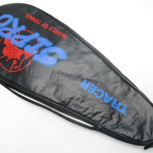 SIPRO "TRACER" SINGLE ZIPPERED TENNIS RACQUET COVER WITH STRAP