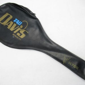 TAD DAVIS / VICTOR "BORON 150" SINGLE ZIPPERED TENNIS RACQUET COVER W/O STRAP