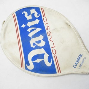 TAD DAVIS / VICTOR "CLASSIC" SINGLE ZIPPERED TENNIS RACQUET COVER W/O STRAP