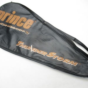 PRINCE "THUNDERSTORM" SINGLE ZIPPERED TENNIS RACQUET COVER WITH STRAP