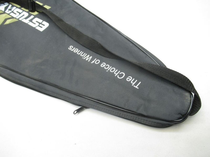 ESTUSA SINGLE ZIPPERED TENNIS RACQUET COVER WITH STRAP