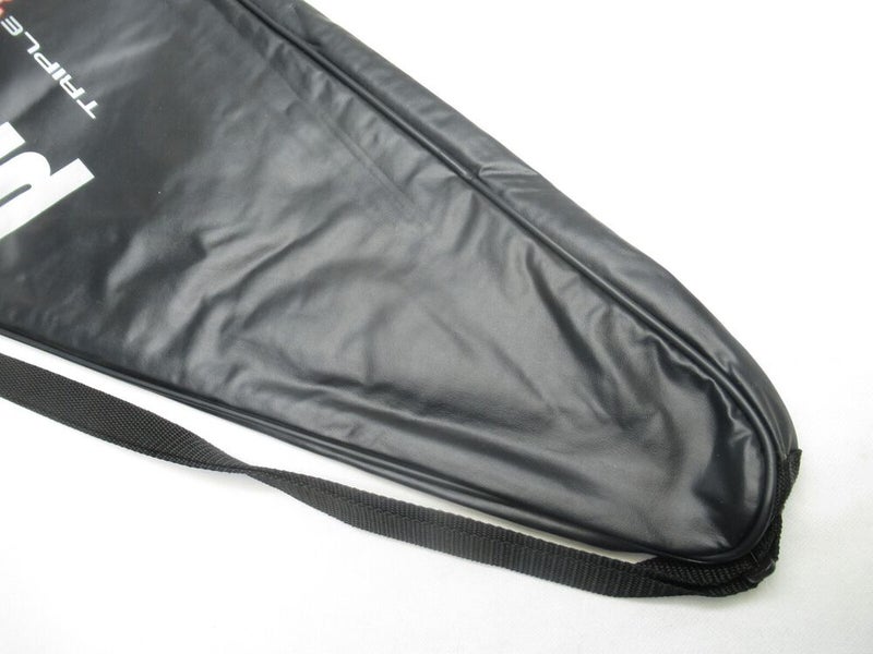 PRINCE "TRIPLE THREAT TUNGSTEN" SINGLE ZIPPERED TENNIS RACQUET COVER WITH STRAP