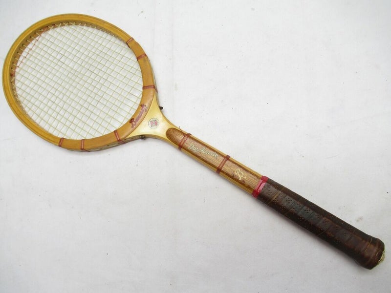 VINTAGE BANCROFT "THE AUSSIE" WOODEN TENNIS RACQUET ANTIQUE / DISPLAY