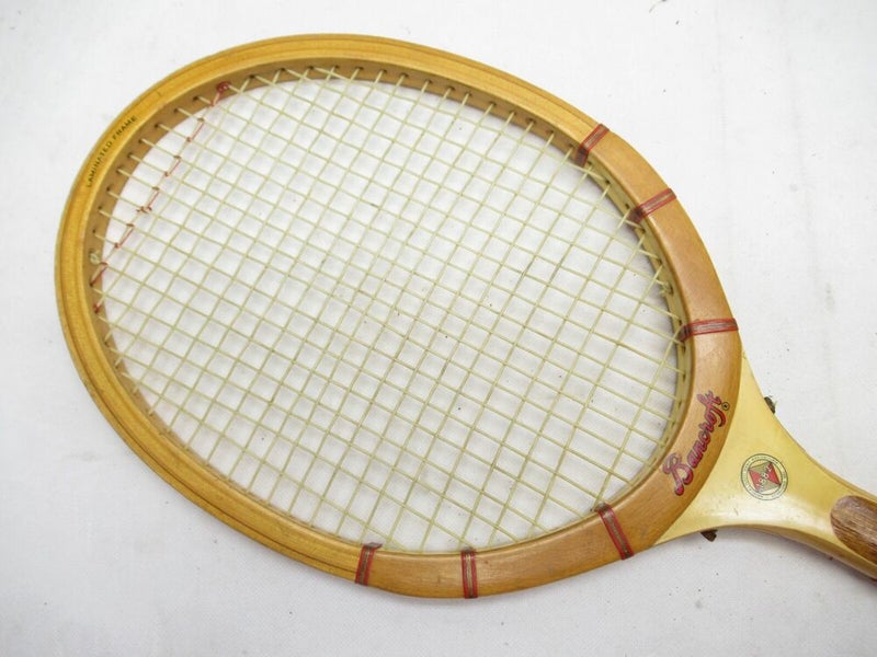 VINTAGE BANCROFT "THE AUSSIE" WOODEN TENNIS RACQUET ANTIQUE / DISPLAY