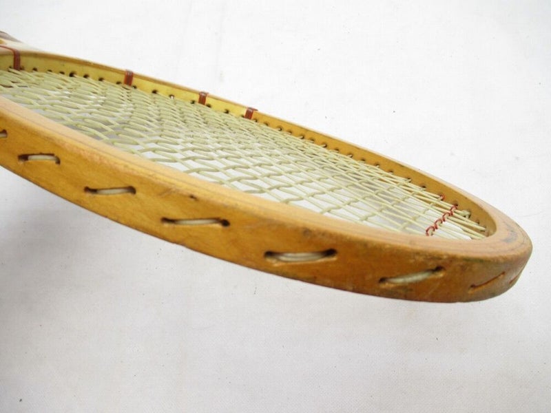 VINTAGE BANCROFT "THE AUSSIE" WOODEN TENNIS RACQUET ANTIQUE / DISPLAY