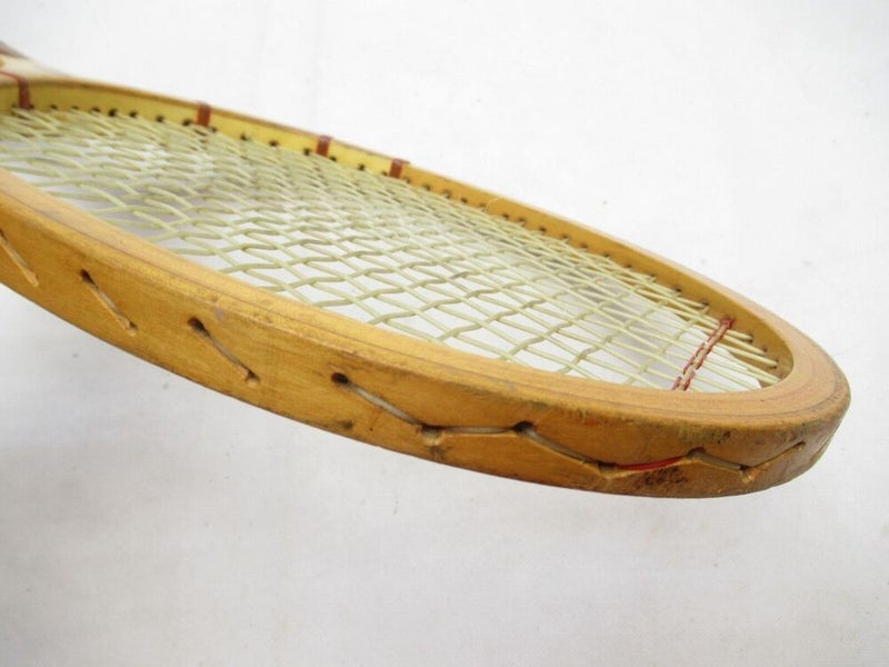 VINTAGE BANCROFT "THE AUSSIE" WOODEN TENNIS RACQUET ANTIQUE / DISPLAY