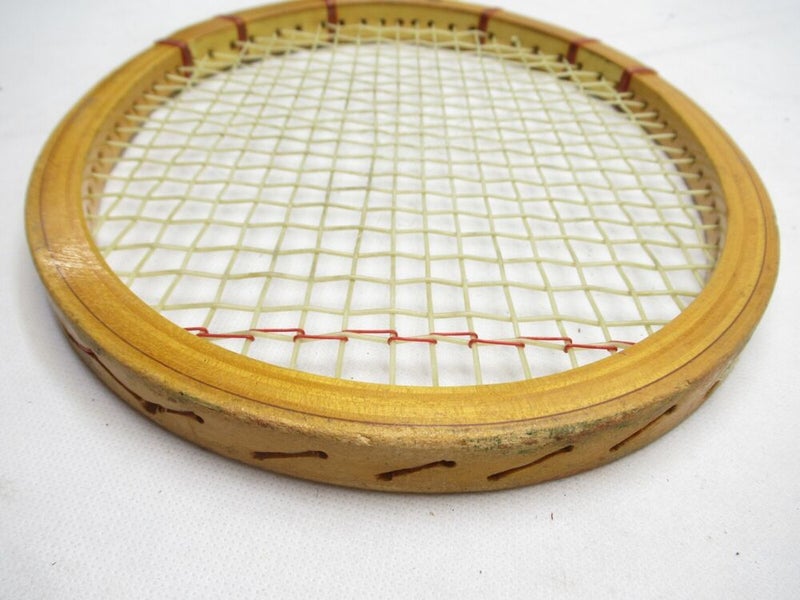 VINTAGE BANCROFT "THE AUSSIE" WOODEN TENNIS RACQUET ANTIQUE / DISPLAY