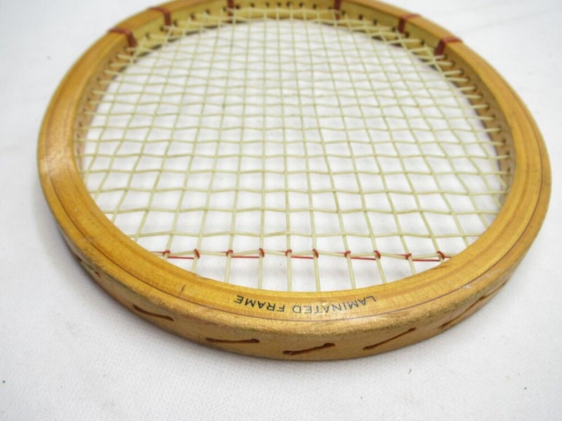 VINTAGE BANCROFT "THE AUSSIE" WOODEN TENNIS RACQUET ANTIQUE / DISPLAY