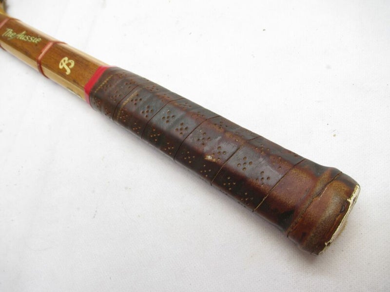 VINTAGE BANCROFT "THE AUSSIE" WOODEN TENNIS RACQUET ANTIQUE / DISPLAY
