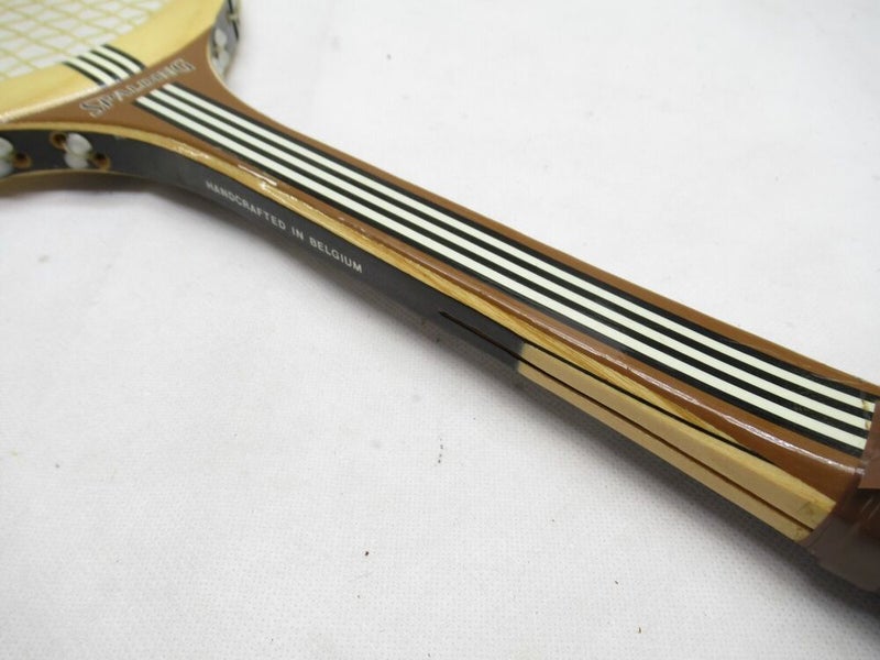 VINTAGE SPALDING "LA VITESSE" WOODEN TENNIS RACQUET. ANTIQUE / DISPLAY