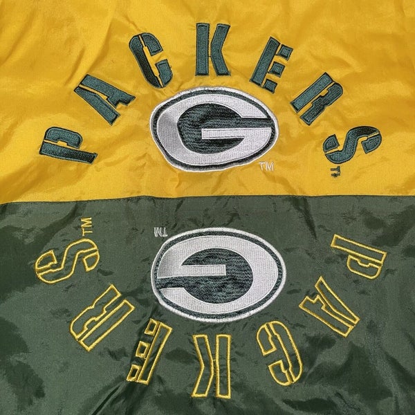 Vintage Green Bay Packers Triple Fat Goose Windbreaker Jacket Coat Men’s XL RARE