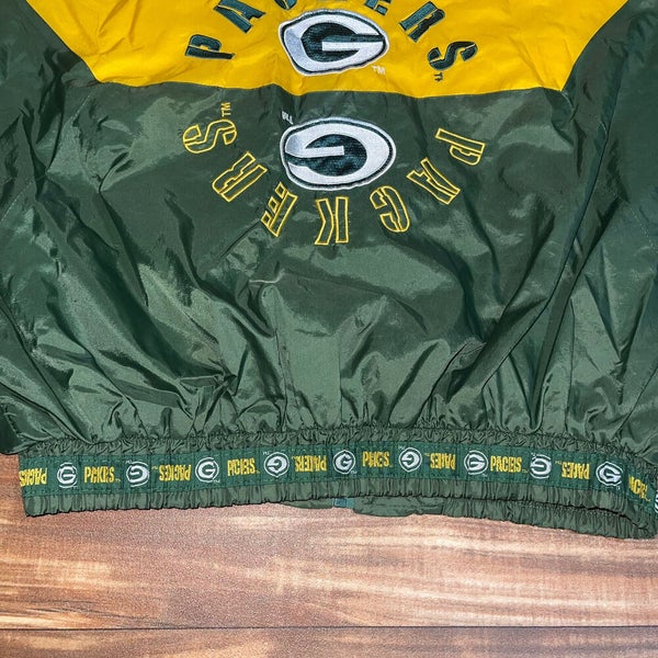 Vintage Green Bay Packers Triple Fat Goose Windbreaker Jacket Coat Men’s XL RARE