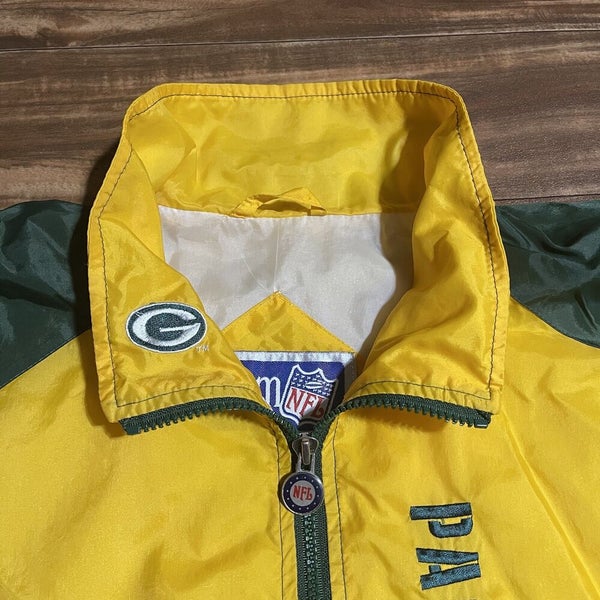 Vintage Green Bay Packers Triple Fat Goose Windbreaker Jacket Coat Men’s XL RARE
