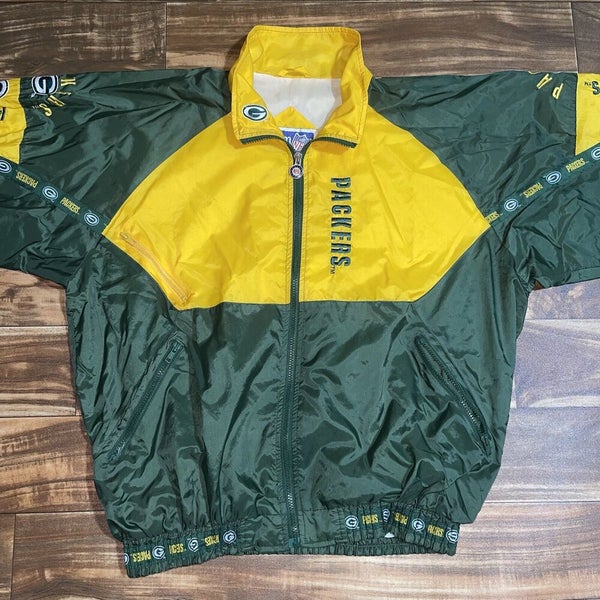 Vintage Green Bay Packers Triple Fat Goose Windbreaker Jacket Coat Men’s XL RARE