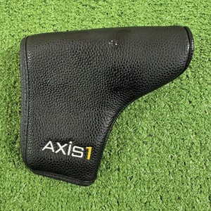 Axis 1 Tour Mid Mallet Putter Headcover Cover Axis1 Black Golf Cover